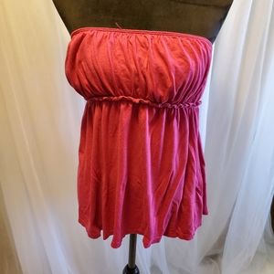Old navy hot pink babydoll tube top